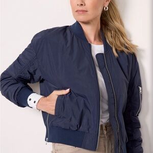 Evereve Flight Bomber  NAVY Jacket XS